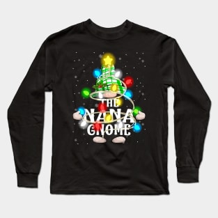 Nana Gnome Christmas Matching Family Shirt Long Sleeve T-Shirt